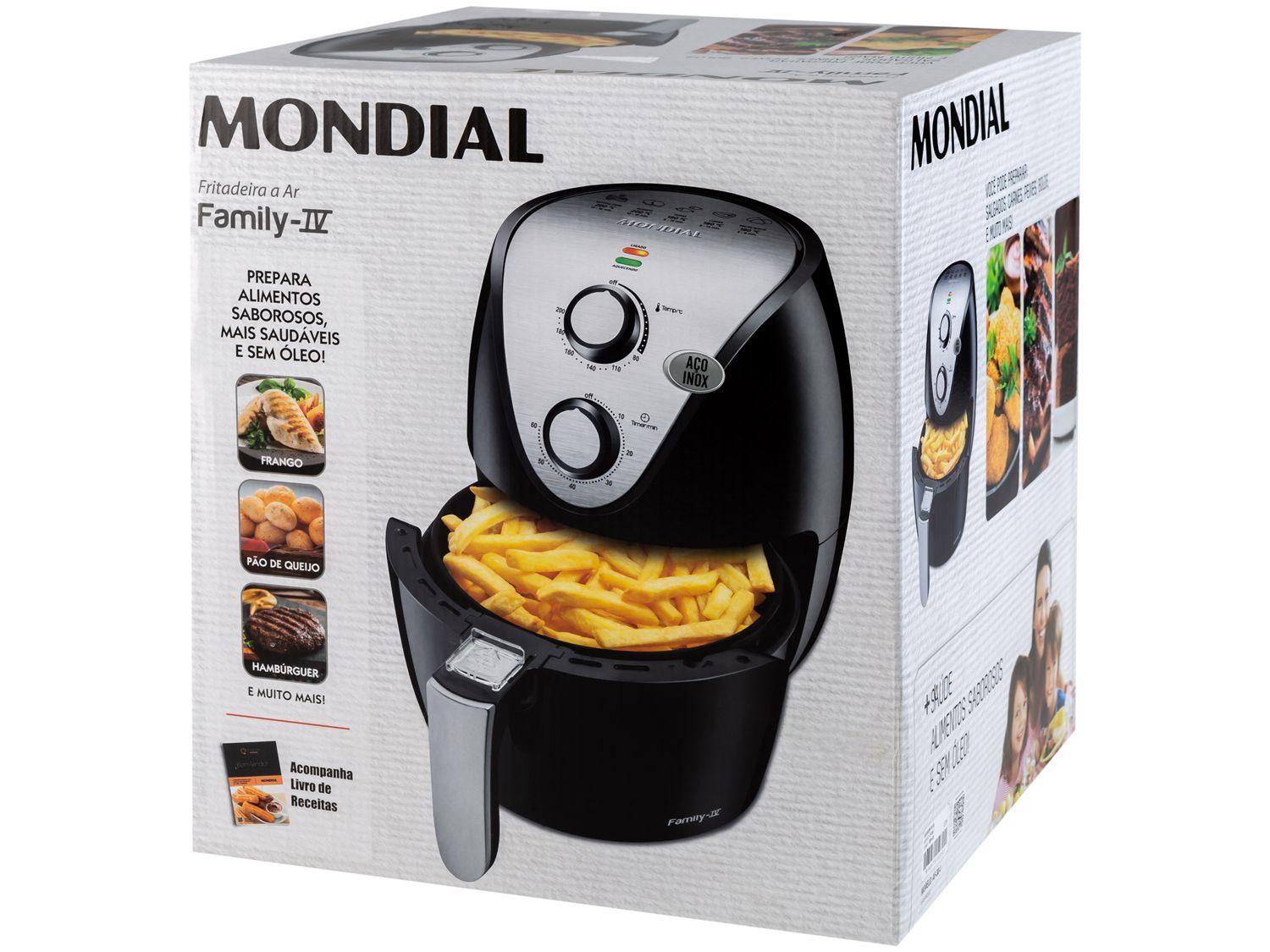 Air Fryer Mondial Pratic AF-30-I Preta 3,5L com Timer