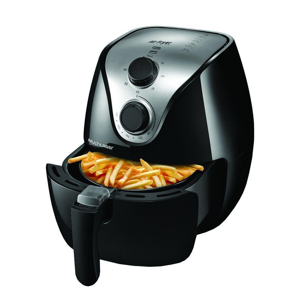 Air Fryer Multilaser CE13 1500W 2.5L 127V InoxPreto Multilaser eletro