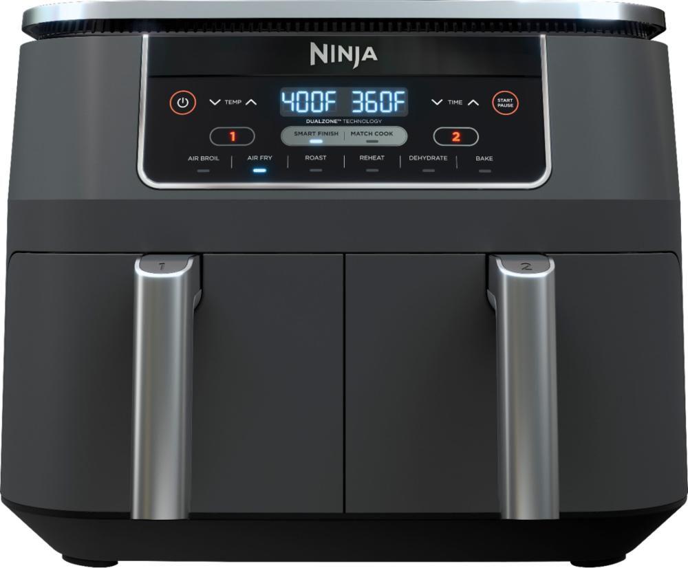 Air Fryer Ninja Foodi 6 em 1 de 8-qt ( Litros) com tecnologia dual zone  Modelo DZ201 - Cinza - Fritadeira Elétrica e Acessórios - Magazine Luiza