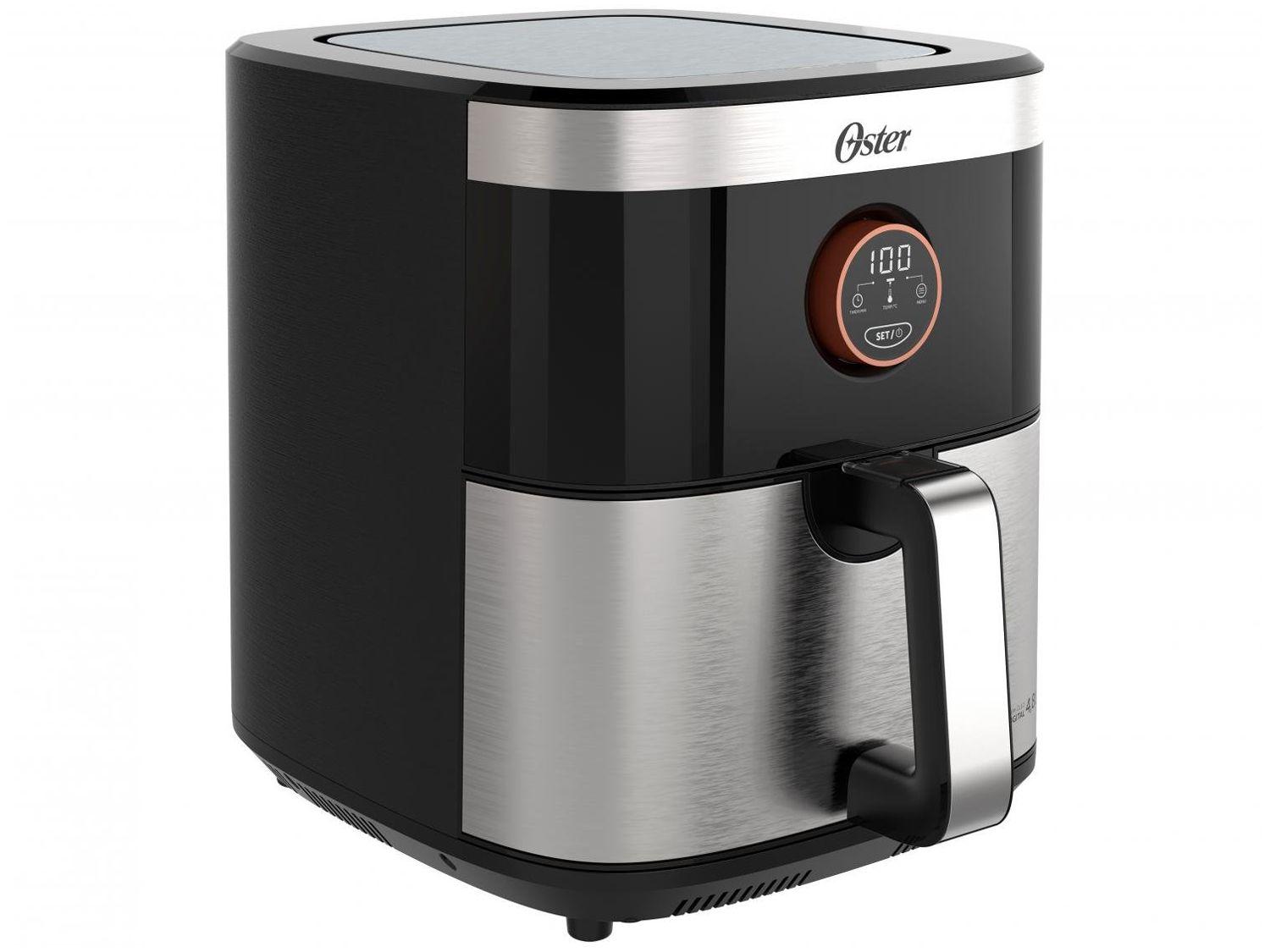 Air Fryer Oster Black Inox com Timer 4,8L