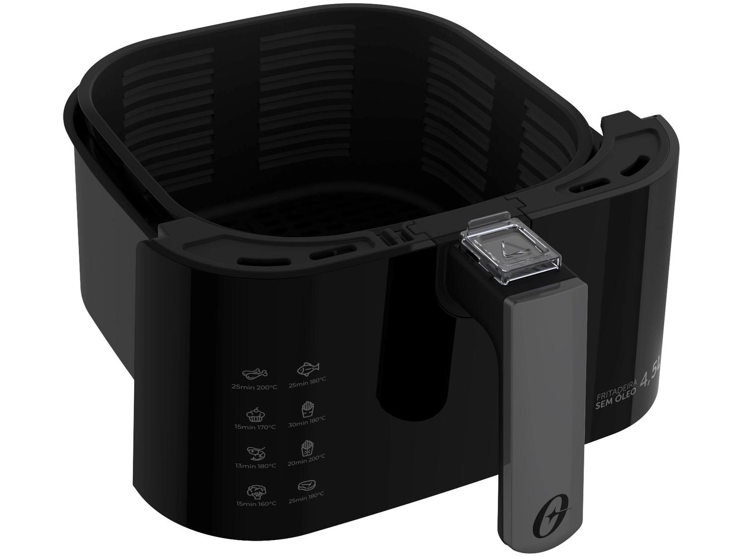 Air Fryer Oster Black Perform Preta com Timer 4,5L