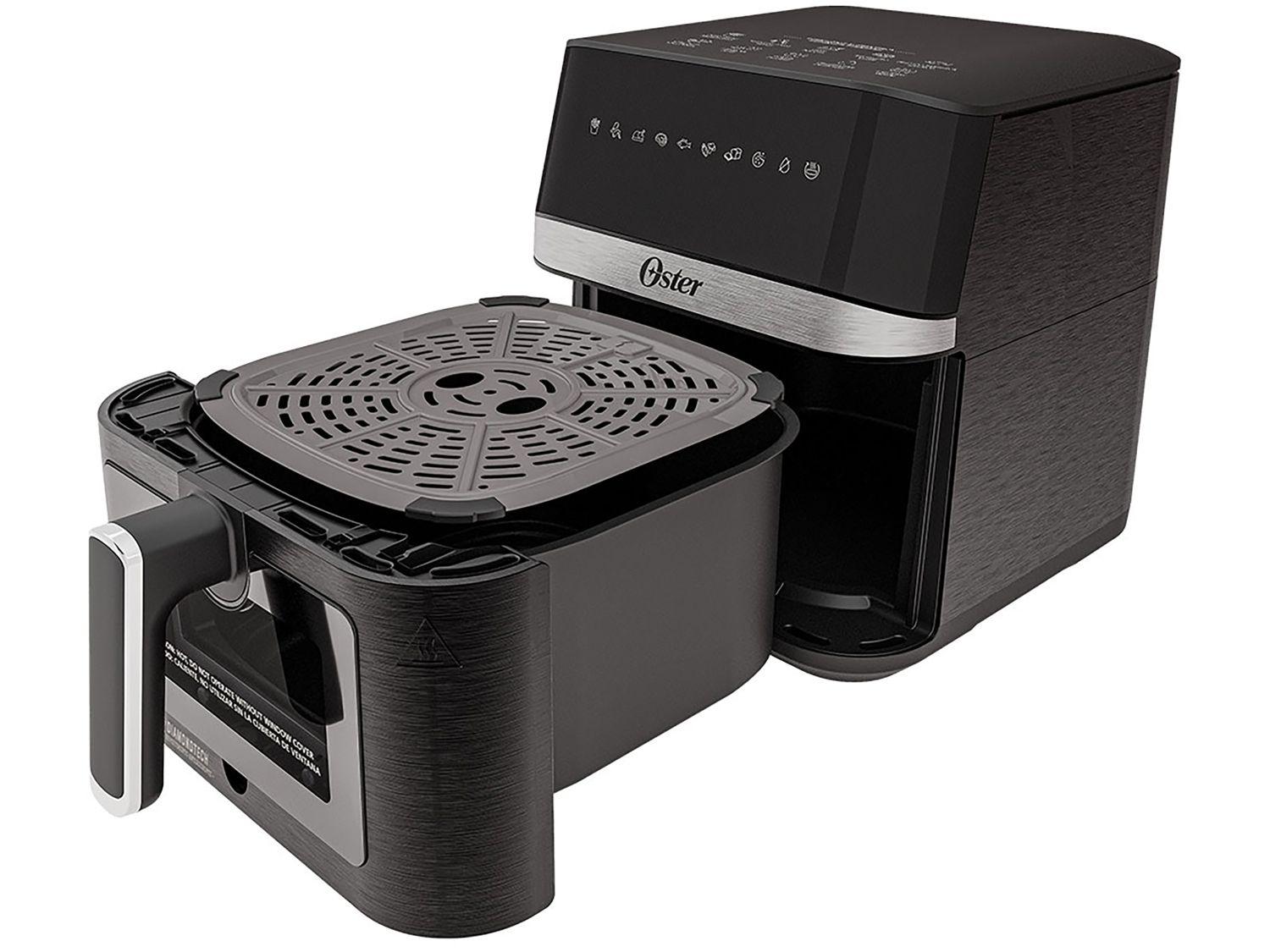 Air Fryer Oster DiamondTech Preto e Prata com Timer 6L