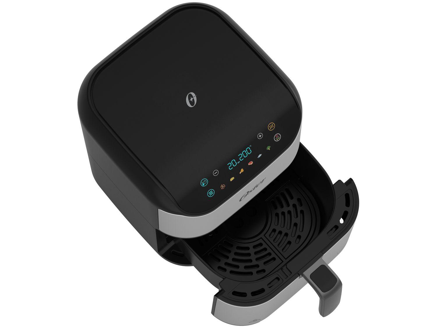 Air Fryer Oster OFRT930 Inox e Preto com Timer Inox 5L