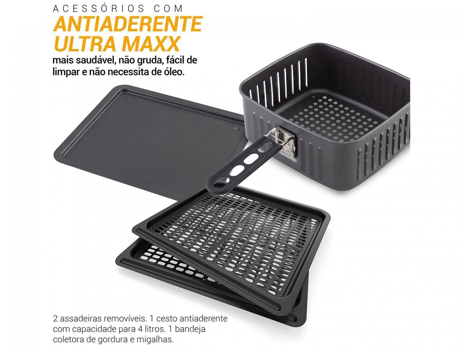 Air Fryer Philco Oven PFR2200P Preto 12L com Forno e Timer