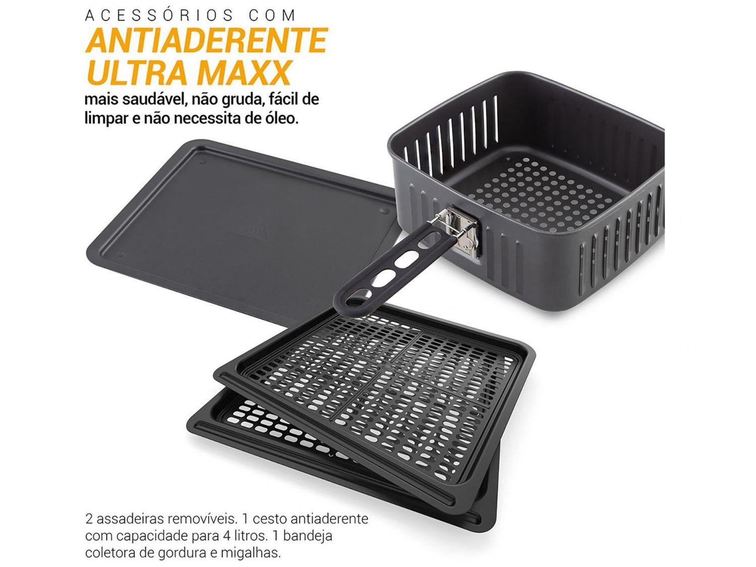 Air Fryer Philco Oven PFR2200P Preto 12L com Forno e Timer