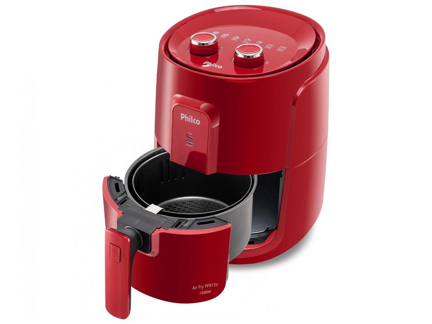 Air Fryer Philco PFR15V Vermelha 3,2L com Timer