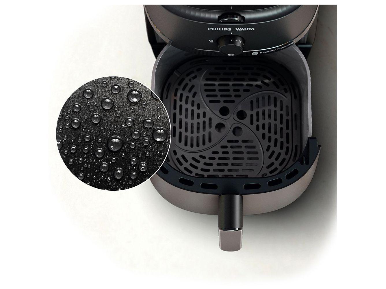 Air Fryer Philips Walita Série 1000 XL NA130 Preta com Timer 6,2L