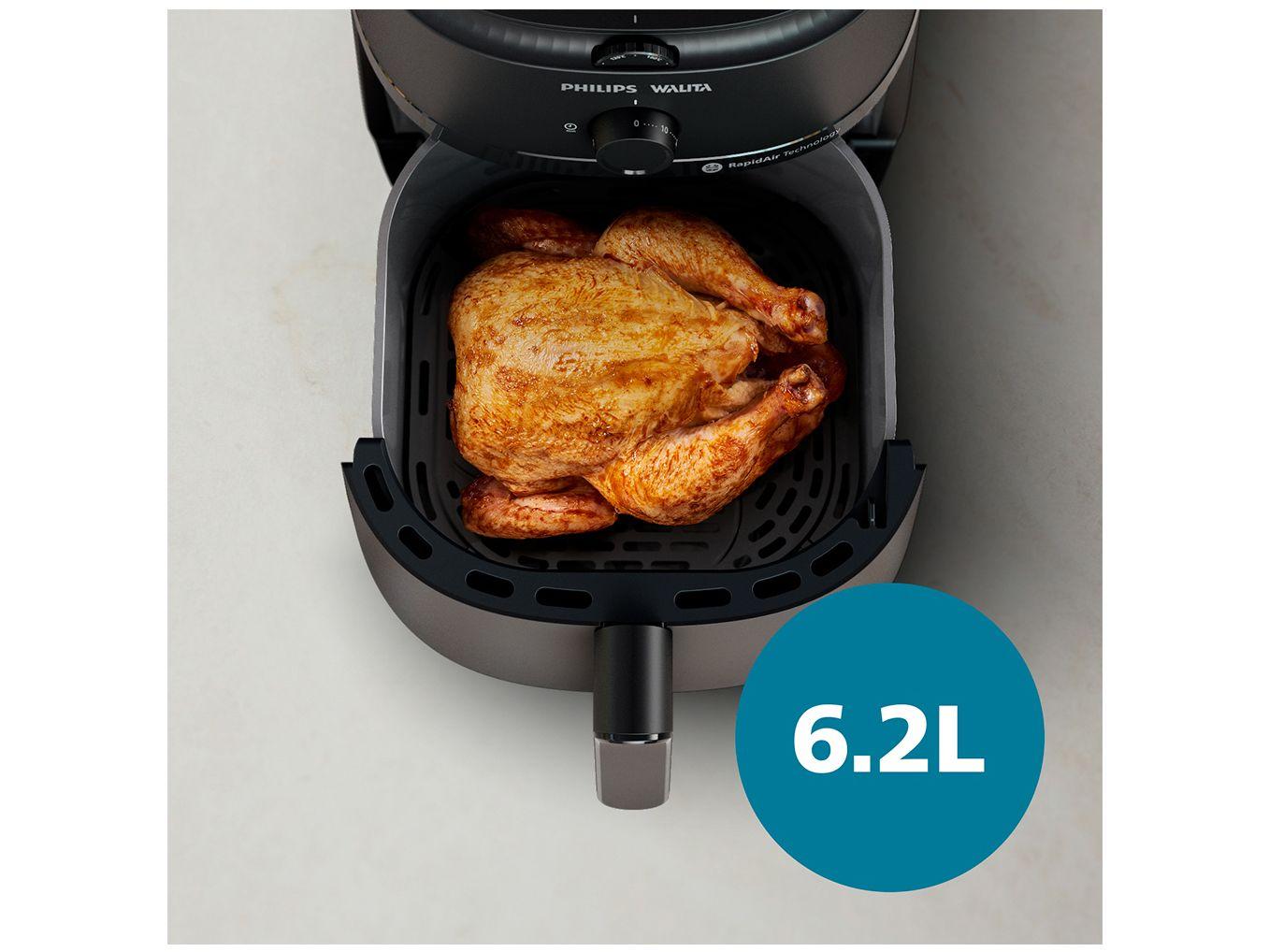 Air Fryer Philips Walita Série 1000 XL NA130 Preta com Timer 6,2L