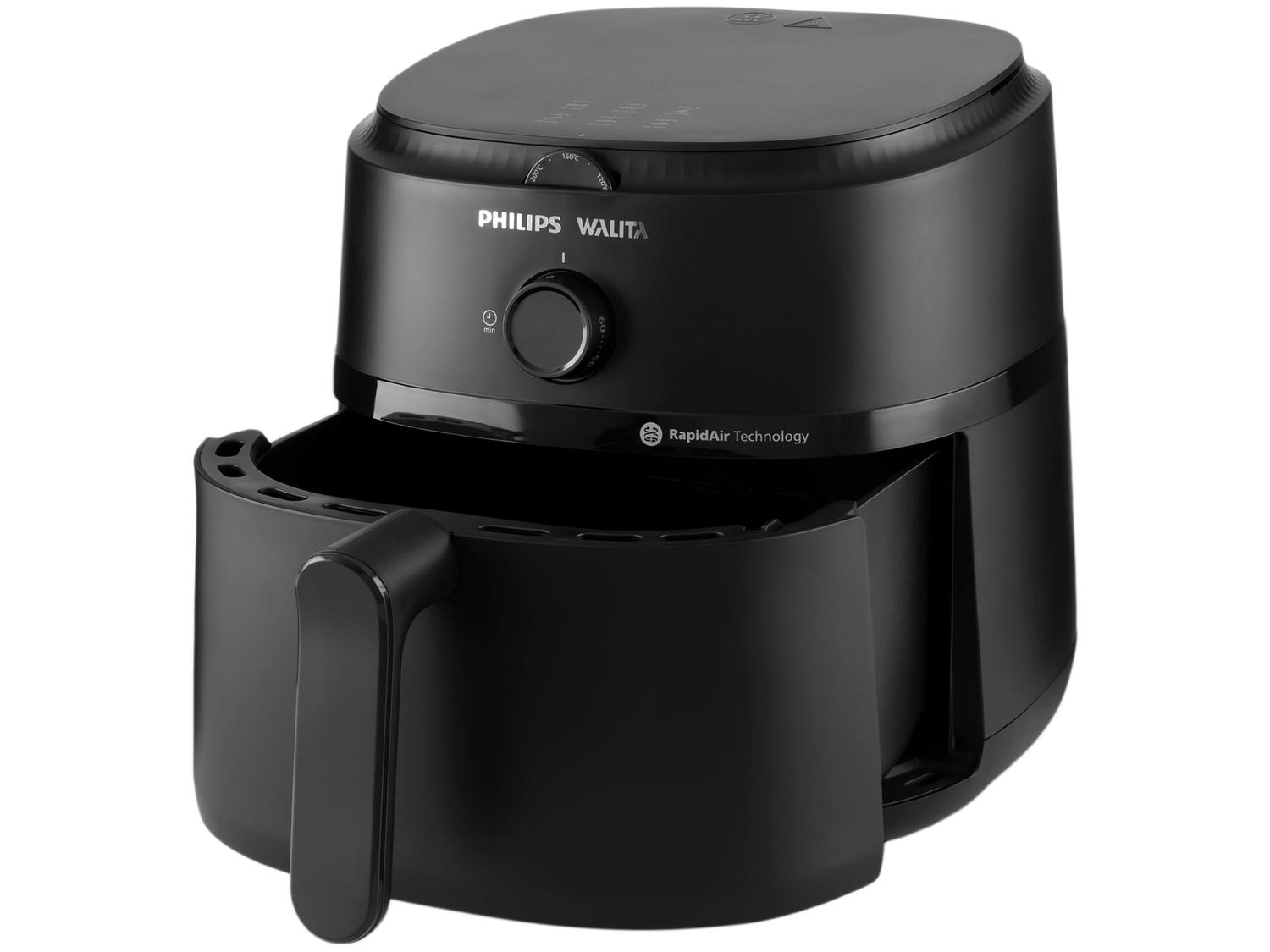 Air Fryer Philips Walita Série 1000 XL NA130 Preta com Timer 6,2L