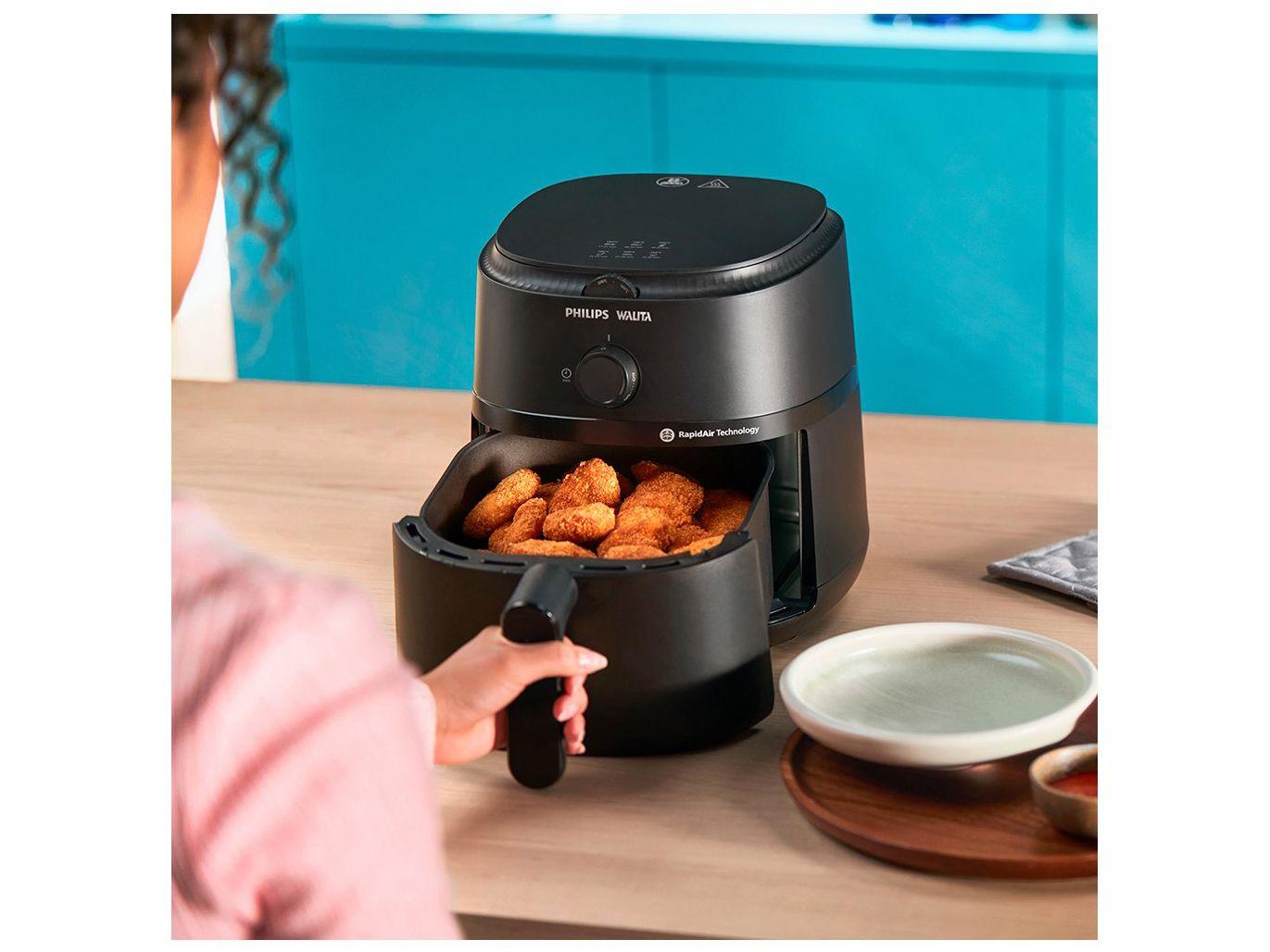 Air Fryer Philips Walita Série 1000 XL NA130 Preta com Timer 6,2L