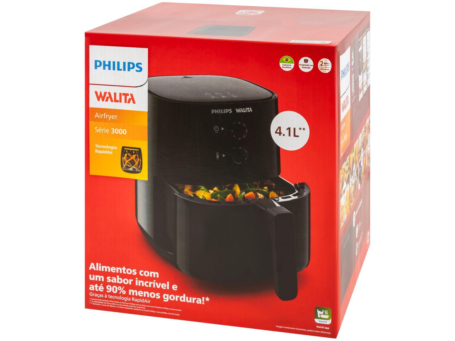 Air Fryer Philips Walita Spectre Série 3000 RI9201 Preta 2,6L