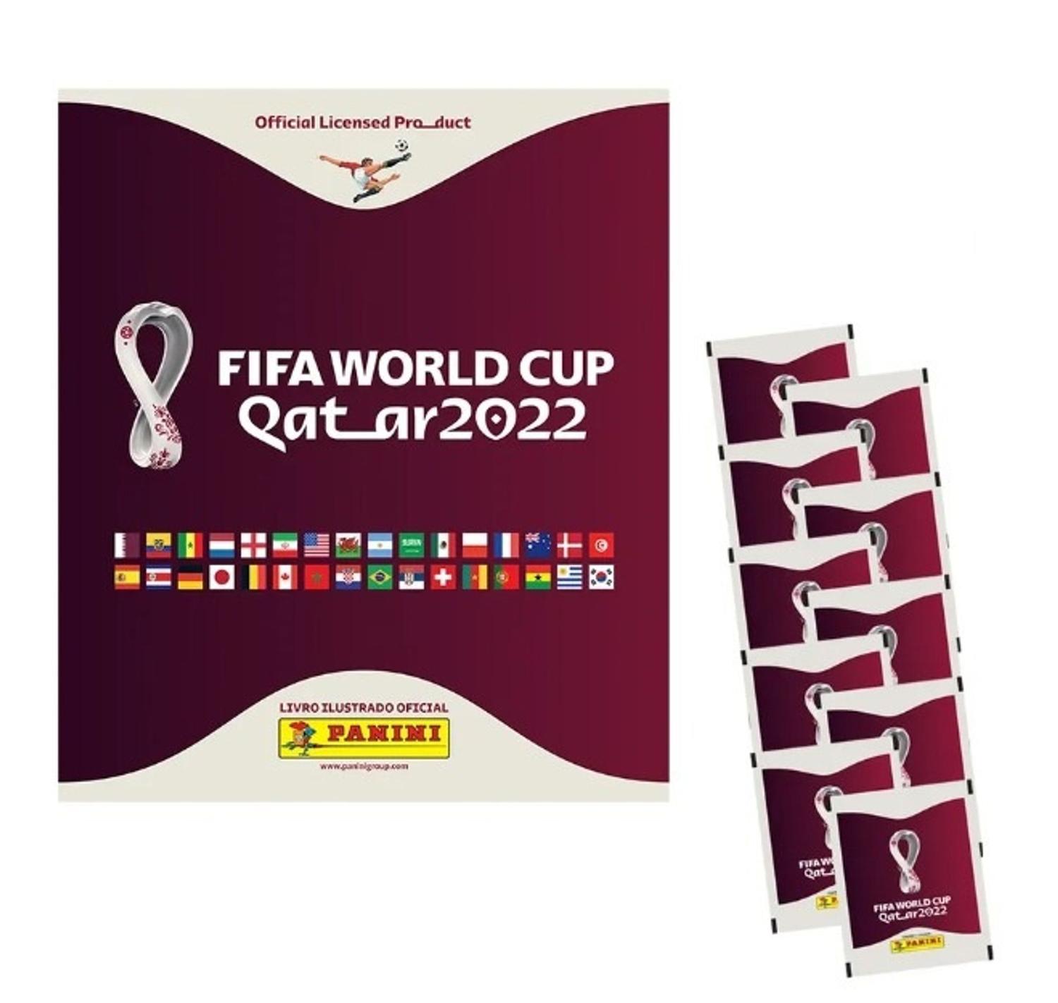 Album De Figurinhas Capa Cartão Copa Do Mundo Fifa Qatar 2022 + 5 Envelopes - PANINI - Álbum de Figurinhas - Magazine Luiza Album De Figurinhas Capa Cartão Copa Do Mundo Fifa Qatar 2022 + 5 Envelopes - PANINI - Álbum de Figurinhas - Magazine Luiza