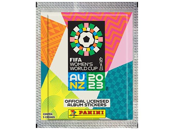 Álbum de Figurinhas Capa Dura Prata Copa do Mundo Feminina 2023 com 50 Envelopes de Figurinhas Panini