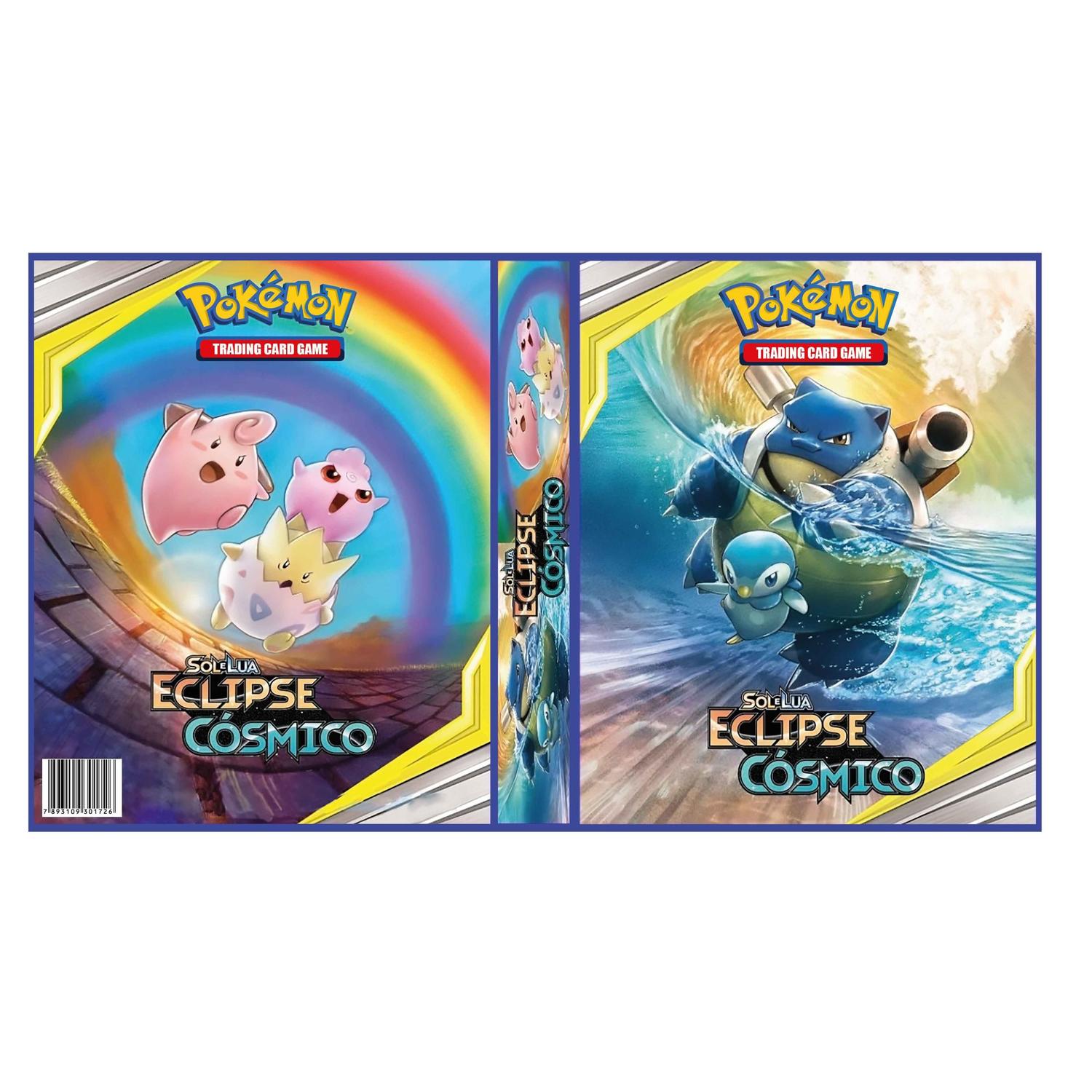 Álbum Pasta Fichário Pokemon Sol e Lua Luz Proibida para Cards Pokémon ou  outras cartas Colecionáveis Resistente Capa Dura com Qualidade - Pokémon  Cards Copag - Pasta Fichário - Magazine Luiza