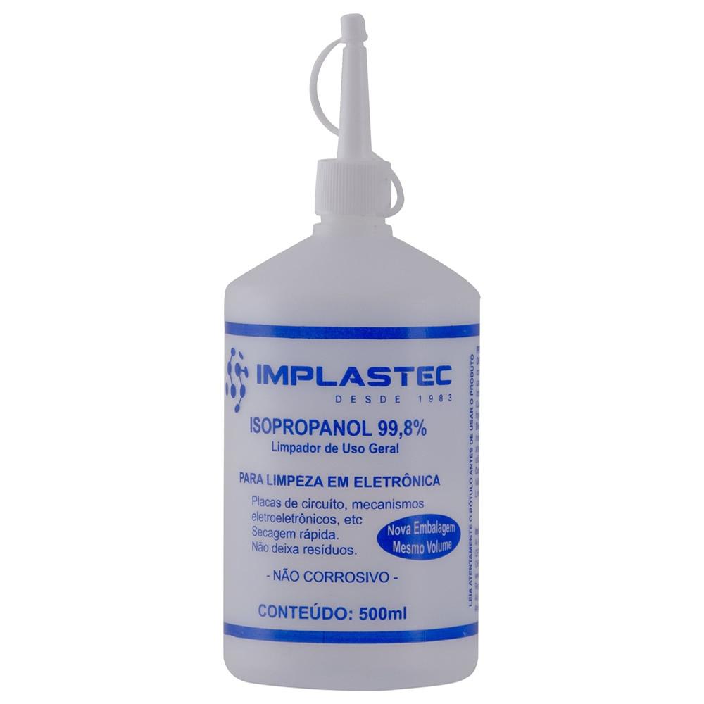 Alcool Isopropílico 0500ML com bico, IMPLASTEC