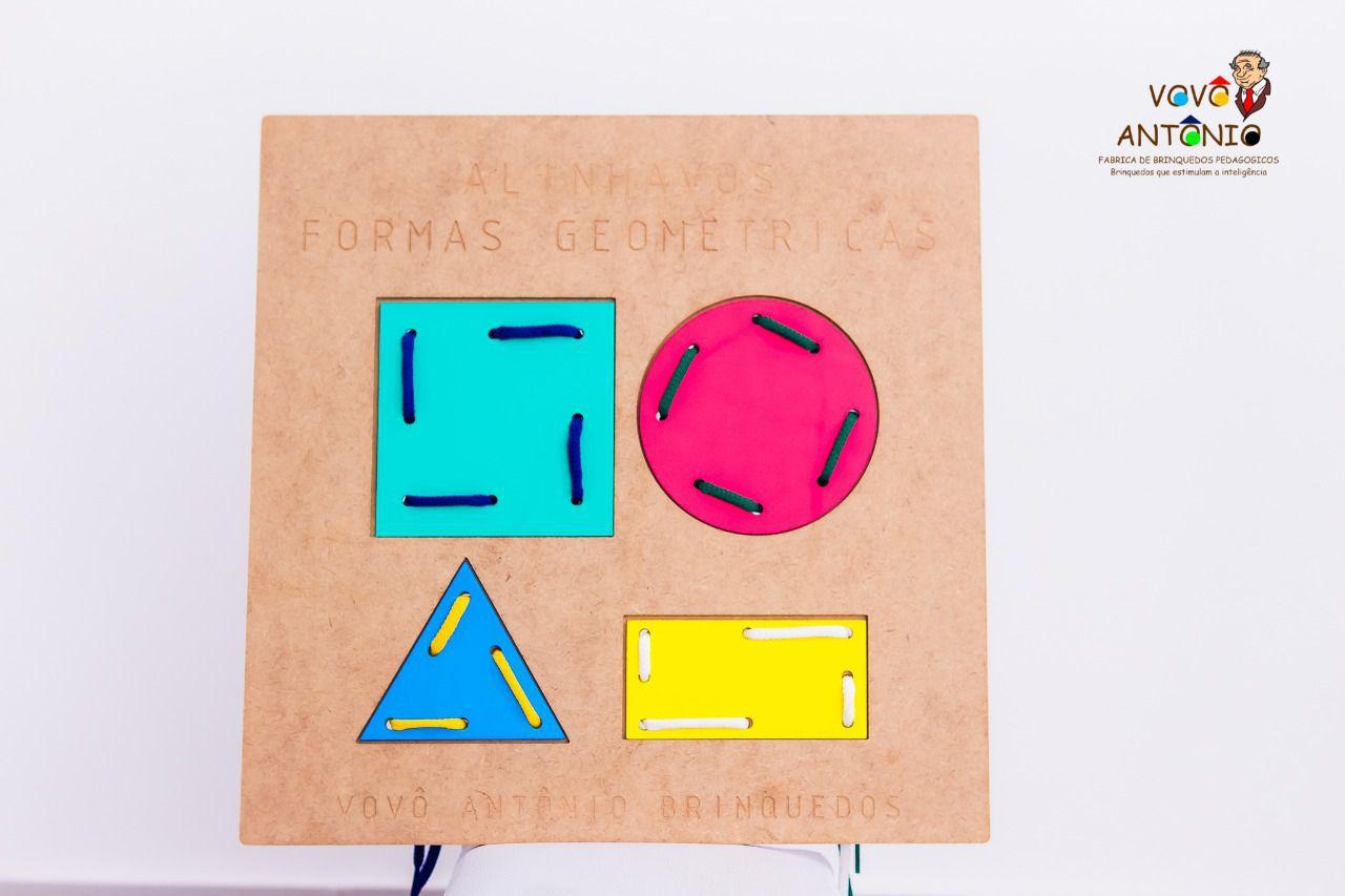 Alinhavos Formas Geometricas Vovo Antonio Brinquedos Alinhavos Magazine Luiza