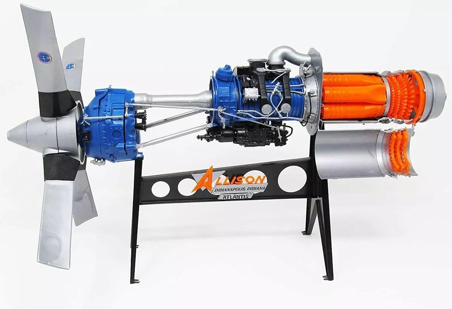 Allison Prop Jet 501-D13 Engine - 1/10 - Atlantis H1551