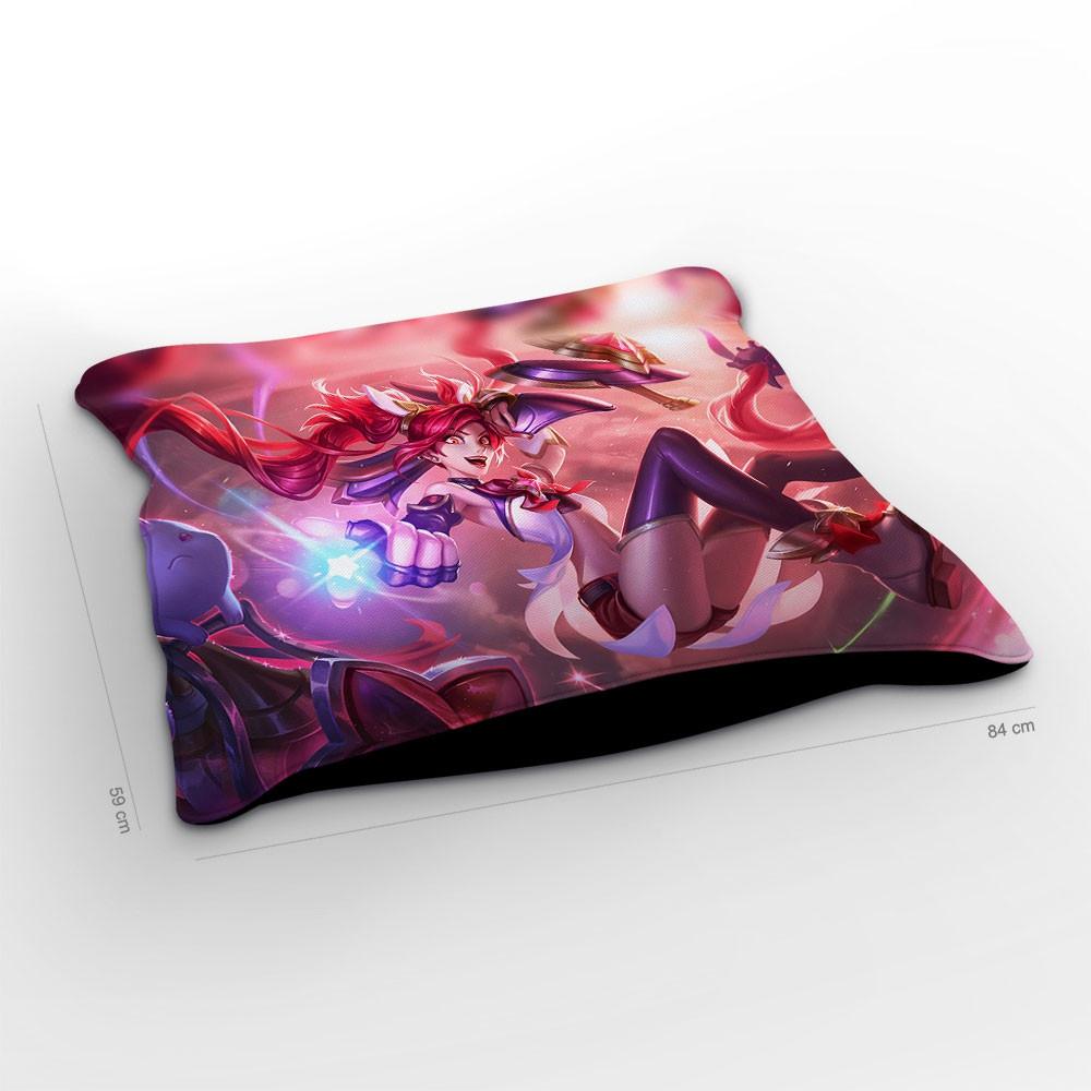 Almofadao League Of Legends Jinx Guardia Estelar 84cm 429k Almofada Decorativa Magazine Luiza