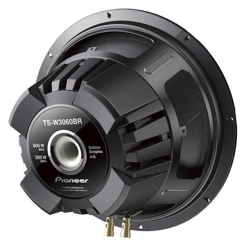 Alto Falante Subwoofer Pioneer TSW3060BR 12 Polegadas 350WRMS Bobina