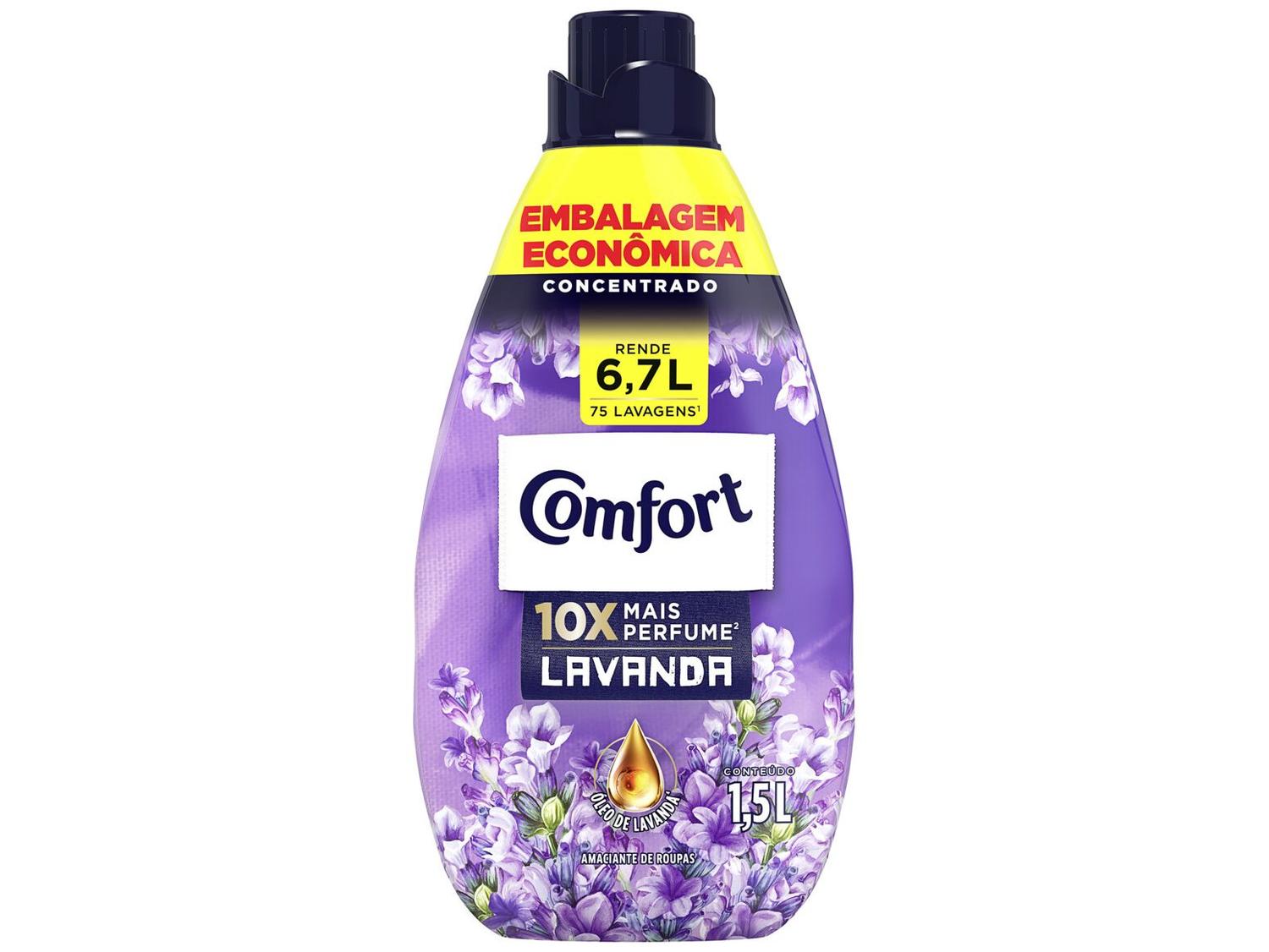 Amaciante Comfort Concentrado Mais Perfume Lavanda 1,5L