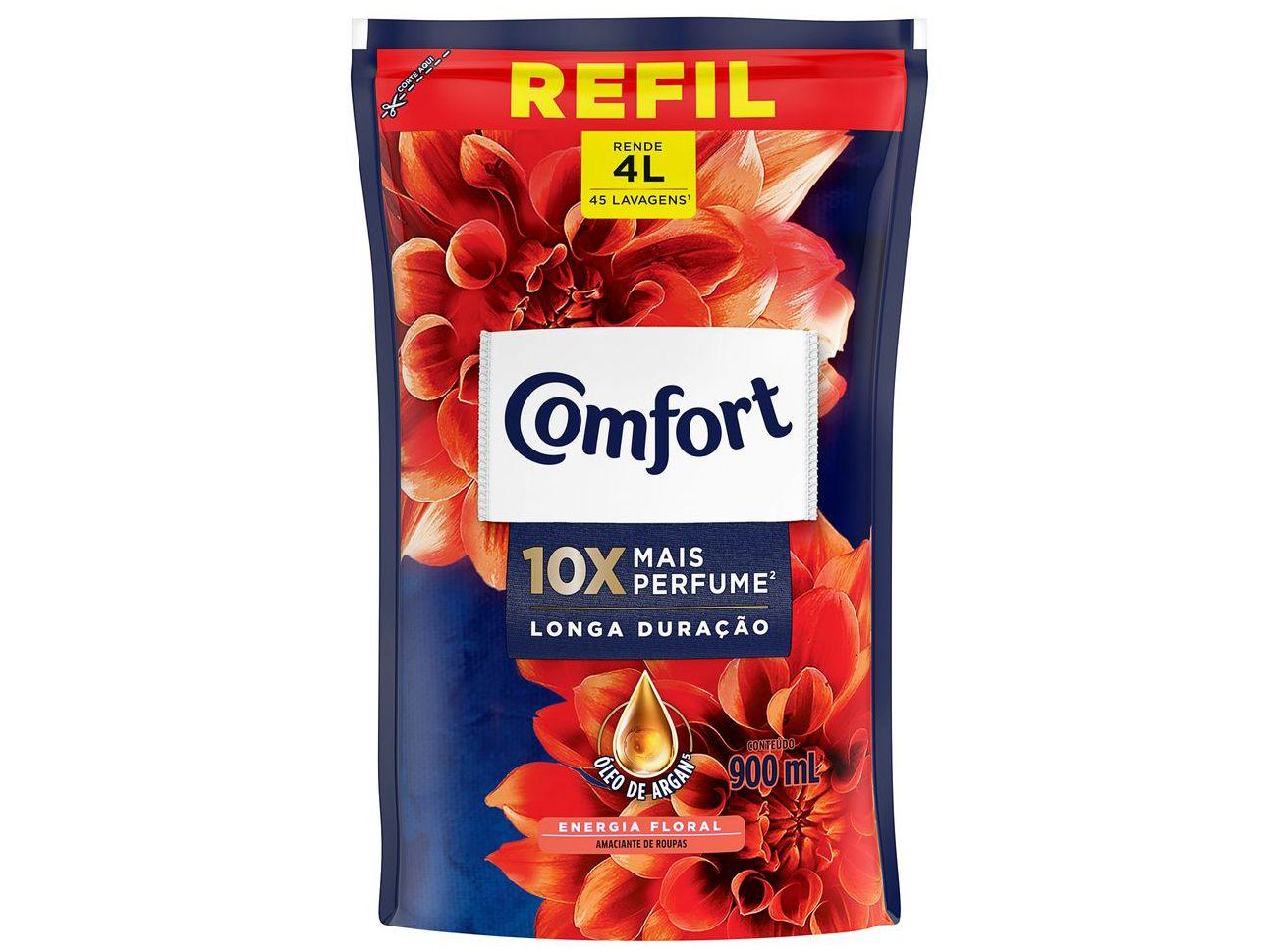 Amaciante Comfort Concentrato Energia Floral Refil 900ml