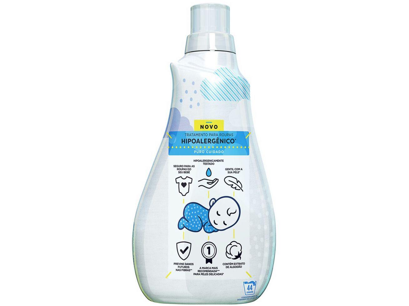 Amaciante de Roupa Comfort Puro Cuidado - Concentrado 1L - Amaciante