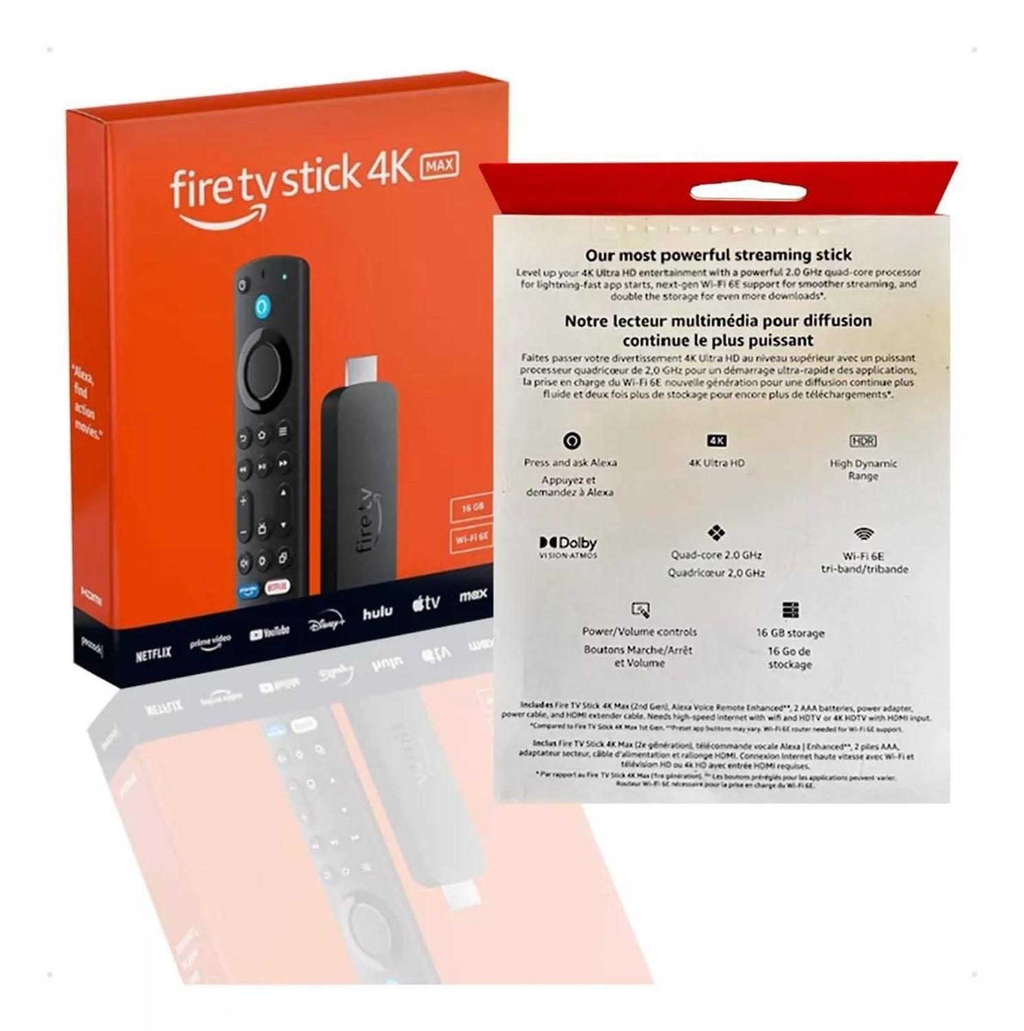Amazon Fire TV Stick 4k Ultra Hd Max 16gb Wi-Fi 6e Color