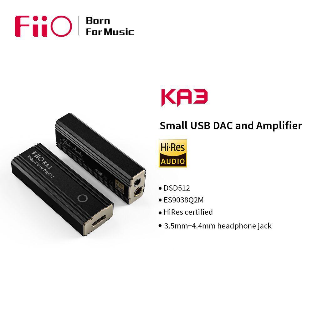 Amplificador / DAC de Fone de Ouvido Fiio KA3 Portátil USB 