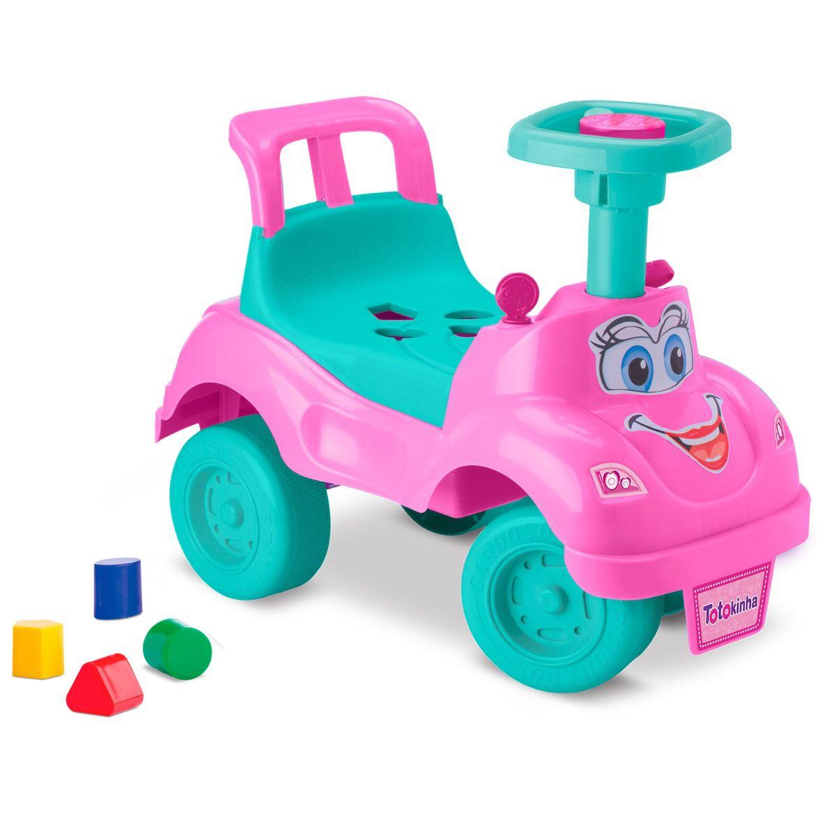 Motoca Menina Infantil Bebe C/ Empurrador Totokinha