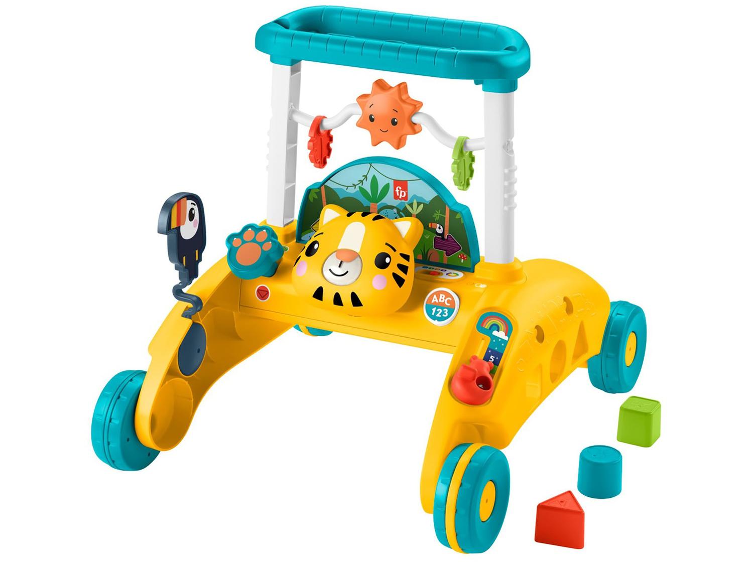 Andador Infantil Tigre Mattel Fisher-Price Primeiros Passos de Empurrar