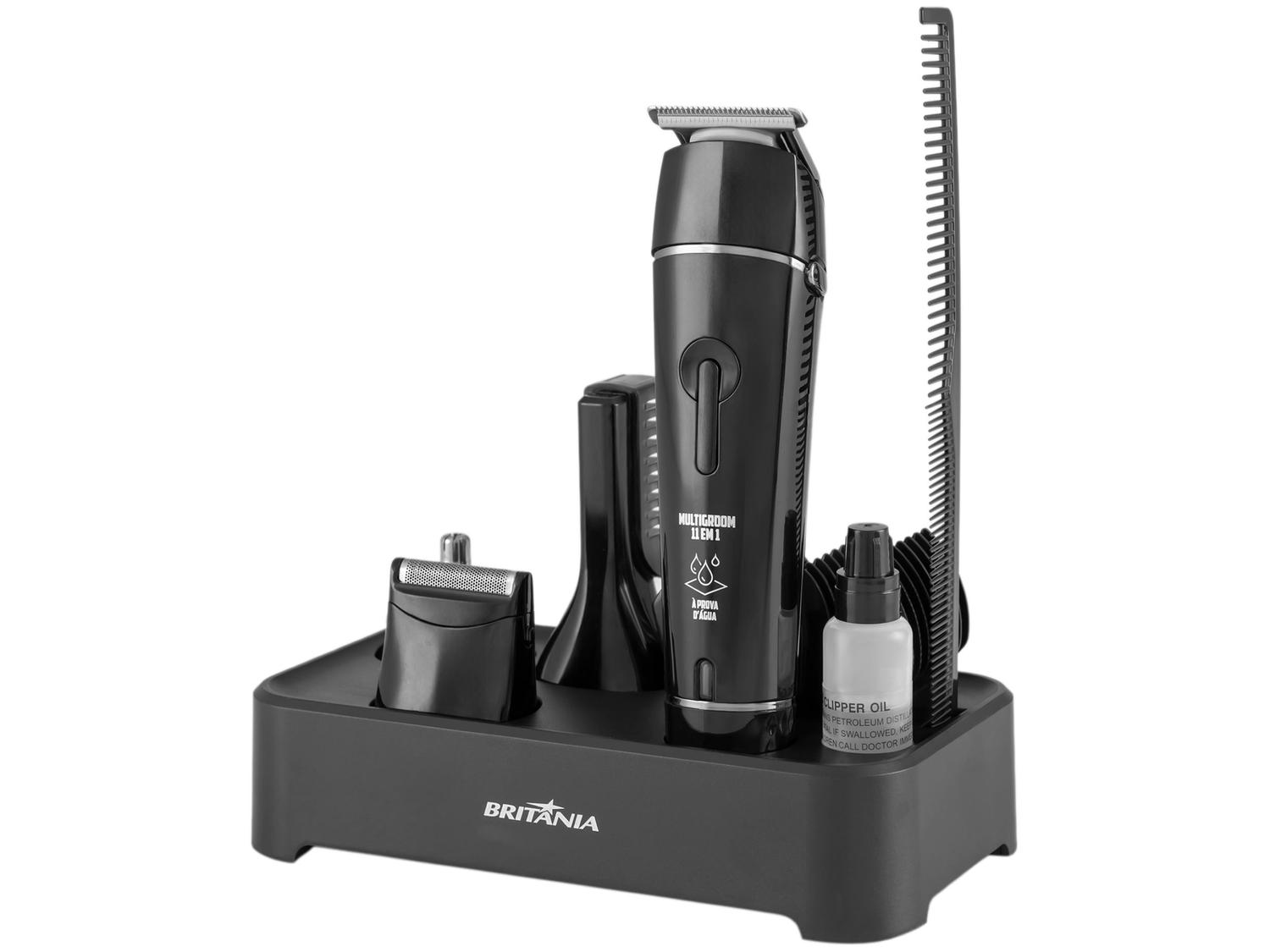 Aparador de Pelos Britânia Multigroom BAP23 11 em 1 com Acessórios