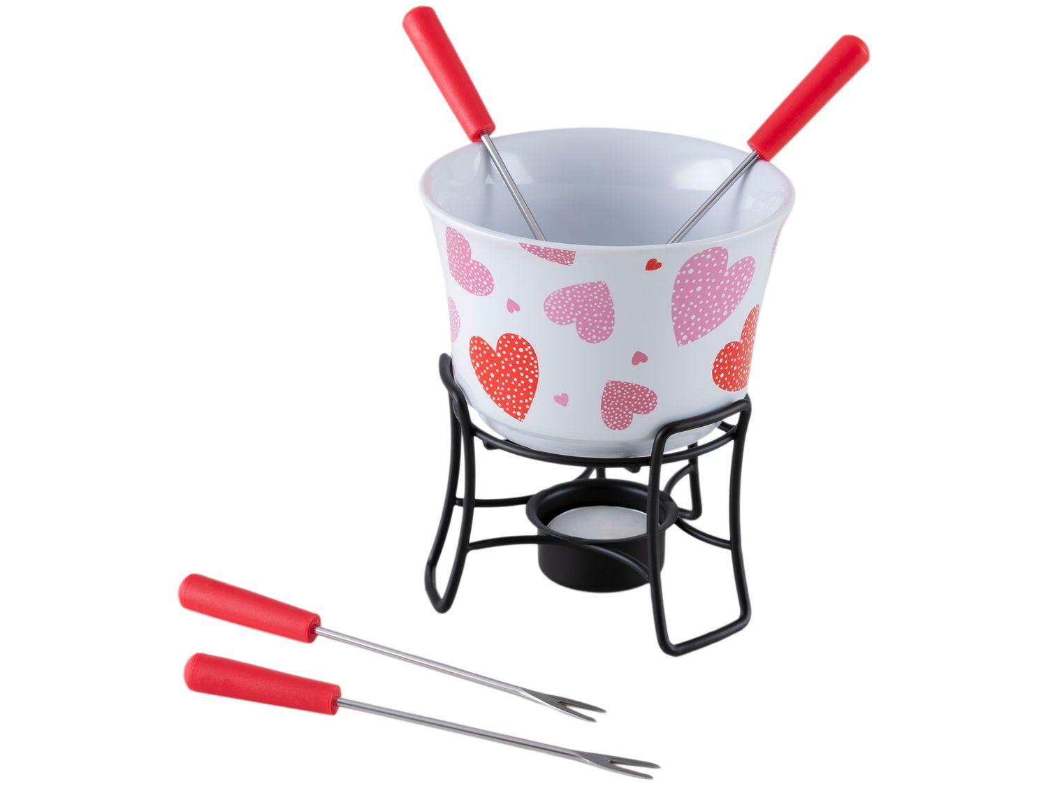 Aparelho de Fondue de Cerâmica Brinox Corações