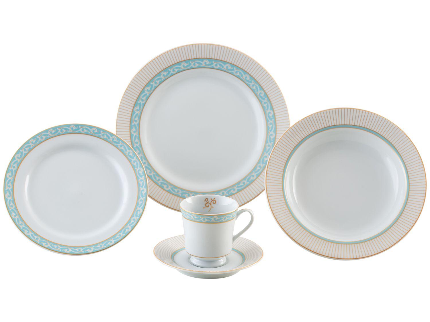 Aparelho de Jantar de Chá 30 Peças Porcelana