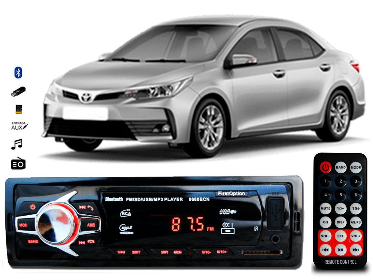 Aparelho De Som Mp3 Toyota Corolla Bluetooth Pendrive Rádio Oestesom Som Automotivo