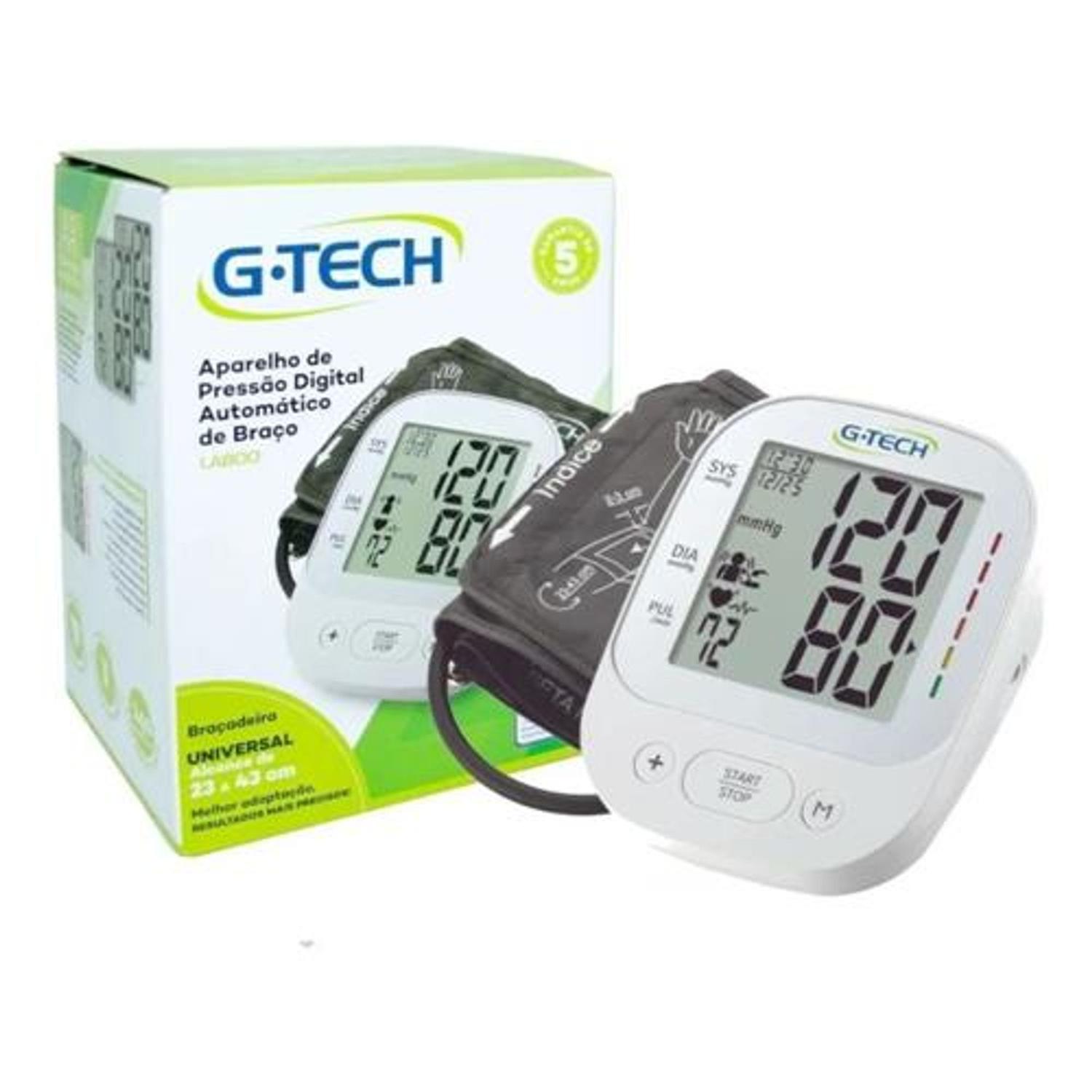 Aparelho Medidor de Pressão Digital de Braço LA800 GTech Medidor de Pressão Aparelho Medidor de Pressão Digital de Braço LA800 GTech Medidor de Pressão