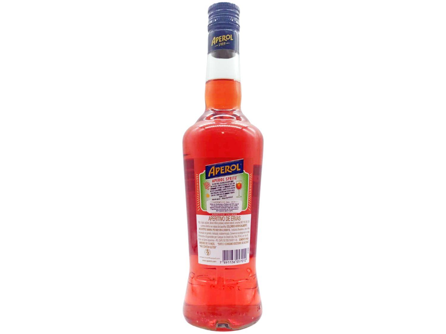 Aperitivo Aperol F.lli Barbieri Laranja 750ml