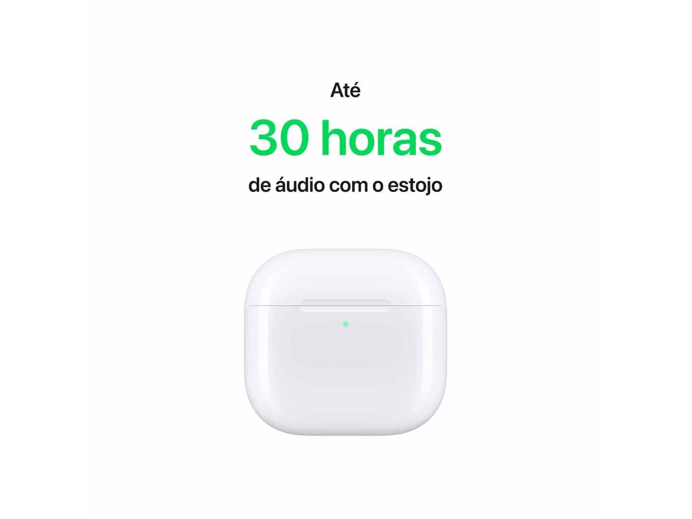 Apple AirPods 4 com Cancelamento Ativo de Ruído| Branco | Shopping
