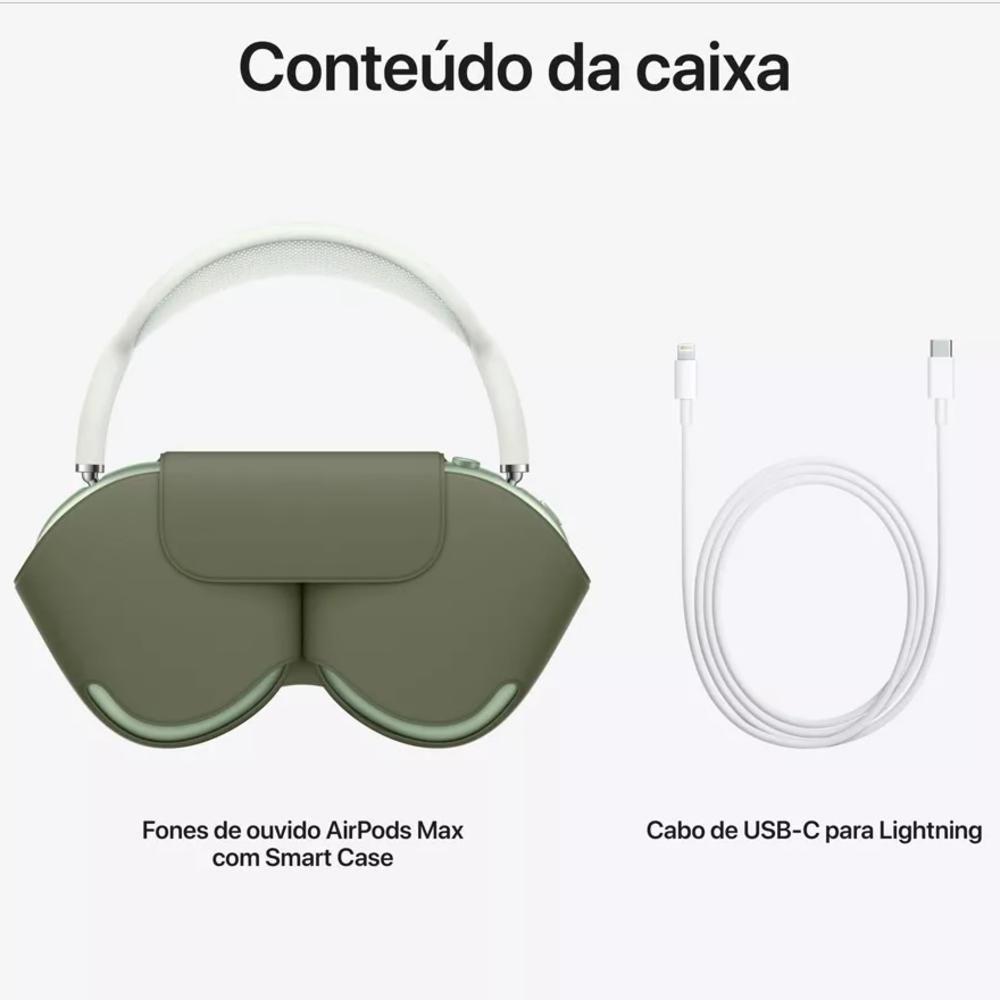 Apple AirPods Max Over the Ear, Bluetooth, Verde - MGYN3BE/A Apple AirPods Max Over the Ear, Bluetooth, Verde - MGYN3BE/A