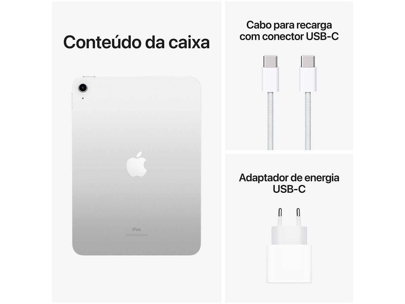 Apple iPad 10,9” 10ª Geração Wi-Fi + Cellular - 64GB
