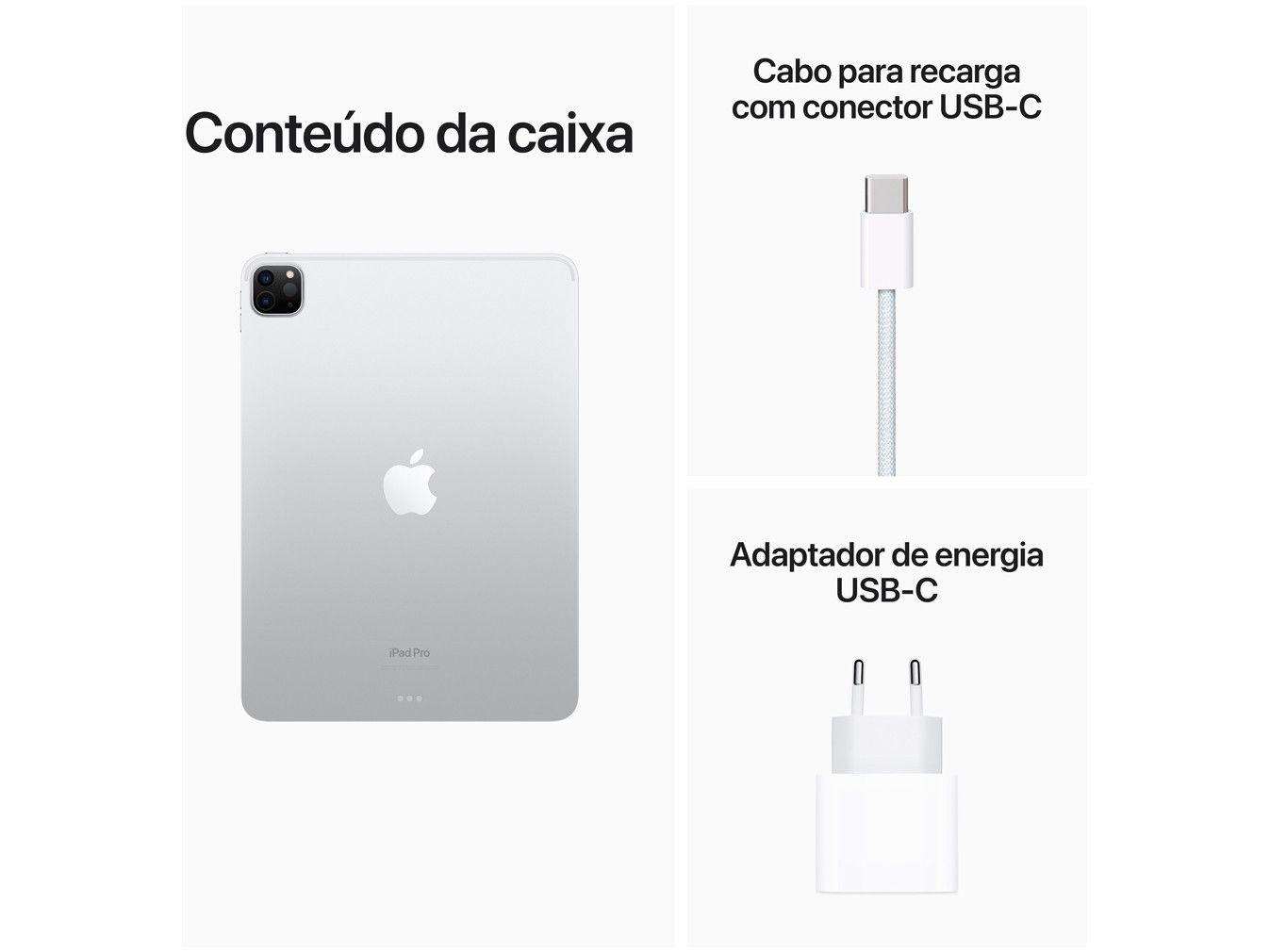 Apple iPad Pro 11” 4ª Geração Wi-Fi - 128GB Prateado - Apple Apple iPad Pro 11” 4ª Geração Wi-Fi - 128GB Prateado - Apple