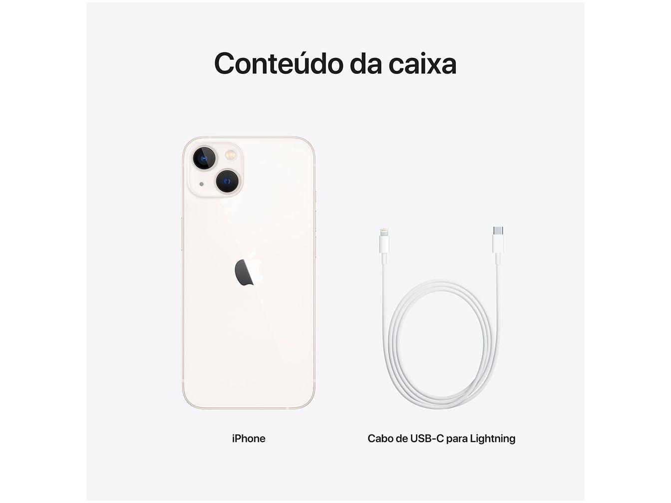 Apple iPhone 13 128GB Estelar Tela 6,1” 12MP
