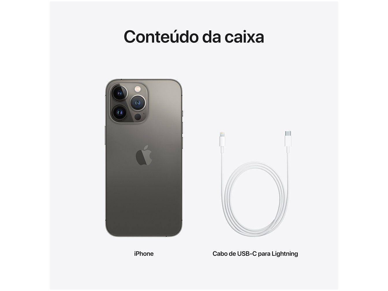 Apple iPhone 13 Pro 256GB Grafite Tela 6,1” - 12MP iOS