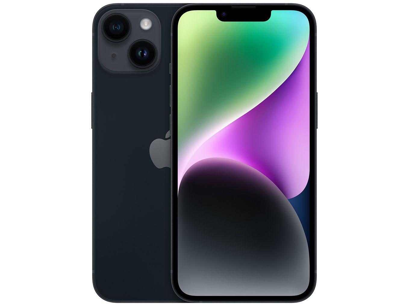 Apple iPhone 14 256GB Meia-noite 6,1” 12MP - iPhone 14 Apple iPhone 14 256GB Meia-noite 6,1” 12MP - iPhone 14