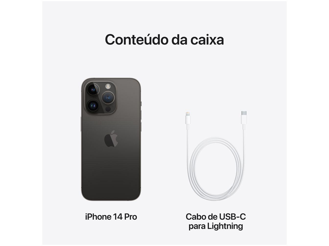 Apple iPhone 14 Pro 1TB Preto-espacial 6,1” 48MP - iPhone 14 Apple iPhone 14 Pro 1TB Preto-espacial 6,1” 48MP - iPhone 14
