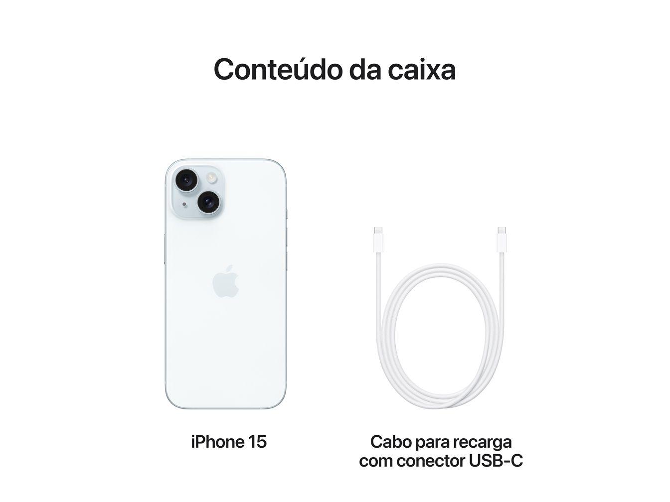 Apple iPhone 15 128GB Azul 6,1" 48MP iOS 5G