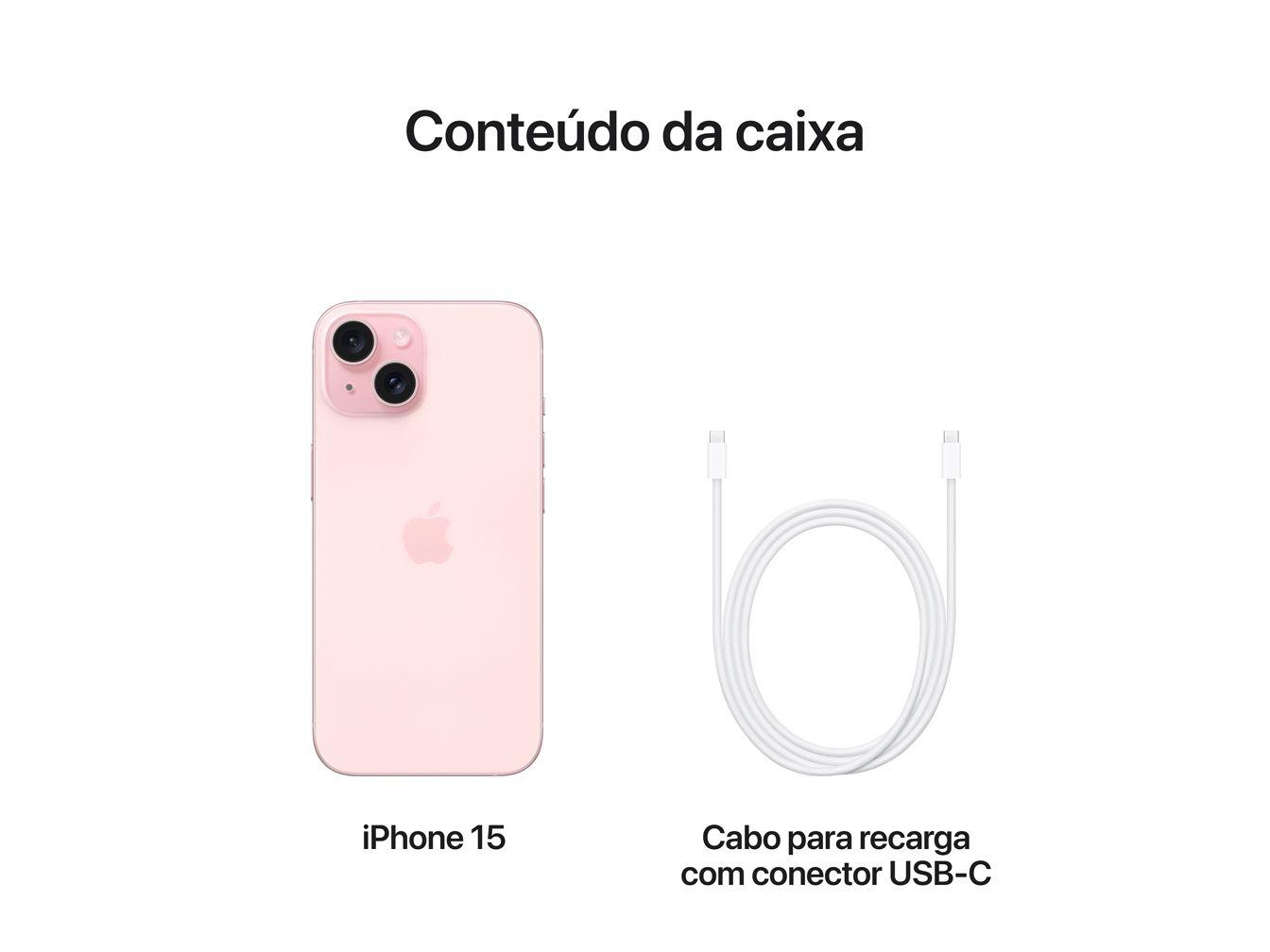 Apple iPhone 15 128GB Rosa 6,1" 48MP iOS 5G