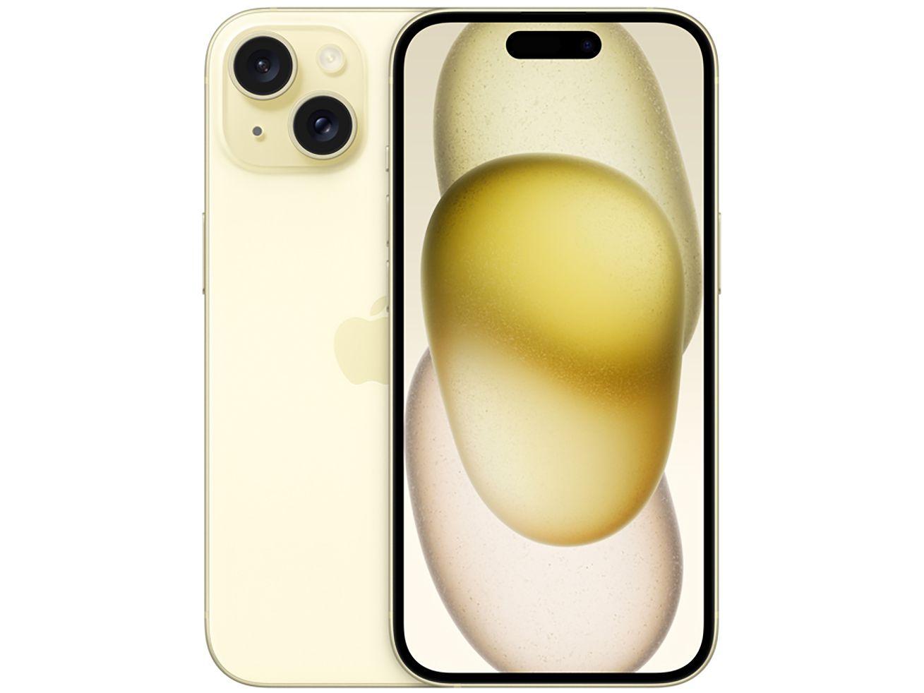 512GB - Amarelo - iPhone 15 - Tela 6,1"