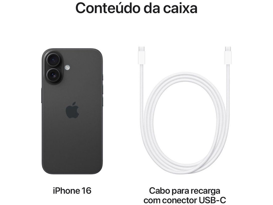 Apple iPhone 16 128GB Preto 6,1