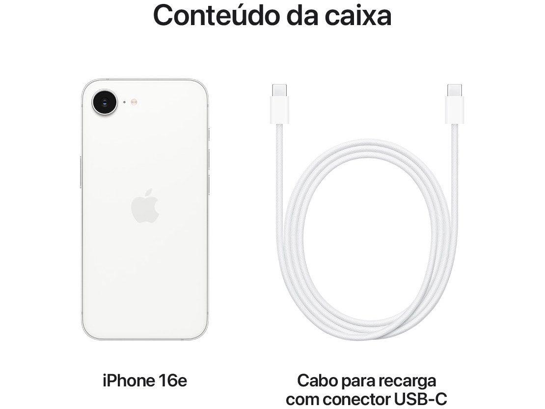 Apple iPhone 16e 128GB Branco 6,1