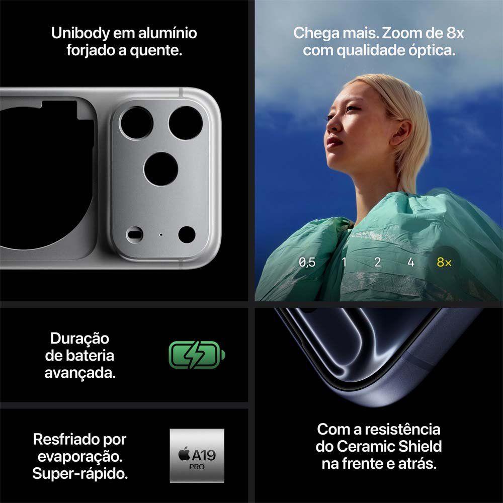 Apple iPhone 17 Pro 512GB Prateado 6,3